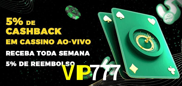 Promoções do cassino ao Vivo VIP777